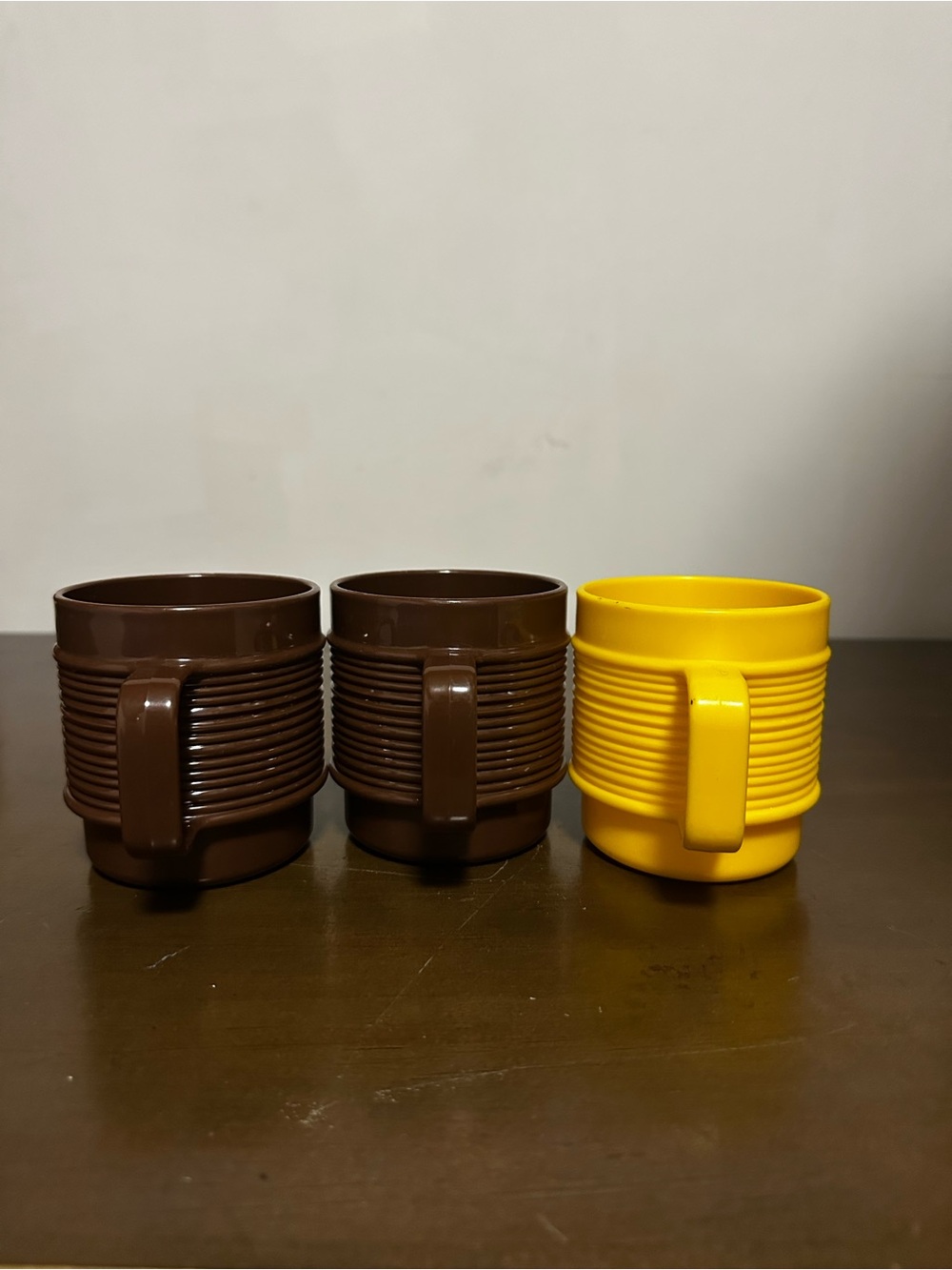 Tupperware Plastic Stacking Mugs